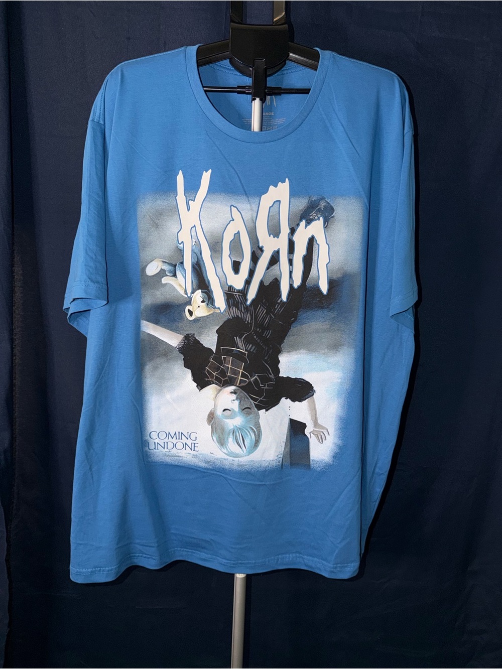 Korn “Coming Undone” Graphic Band Tee Blue 2XL Nu Metal Shirt